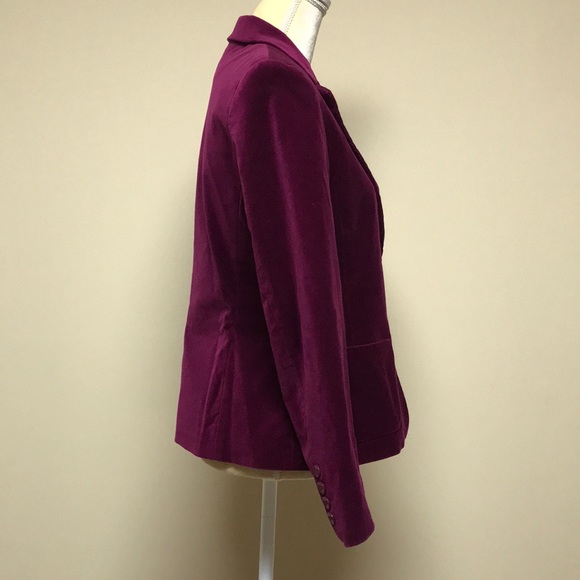 Size 6 Rafaella Purple Velvet Jacket - Picture 4 of 6